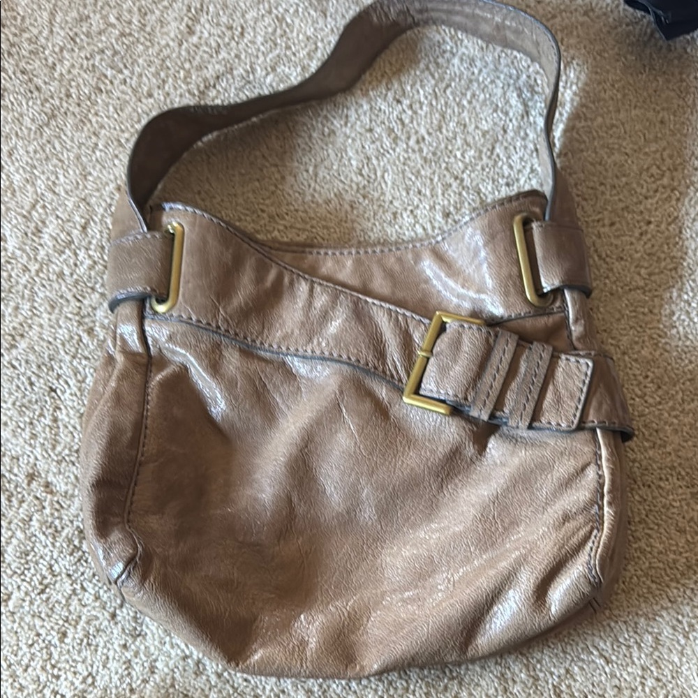Kooba Tan Leather Shoulder Bag